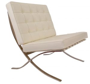 Premium Barcelona Chair Cream