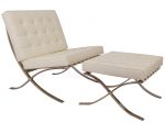 Premium Barcelona Chair Cream Set