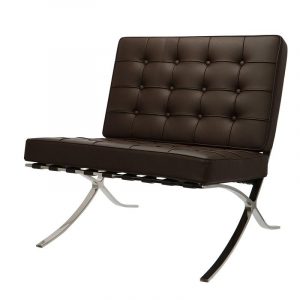 Premium Barcelona Chair Chocolate Brown