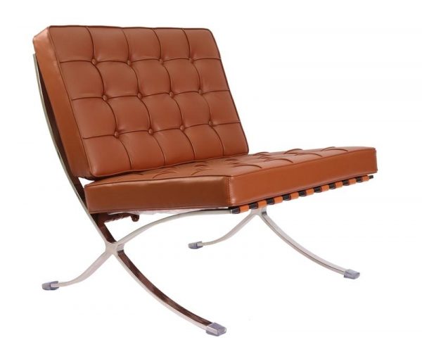 Premium Barcelona Chair Tan Brown