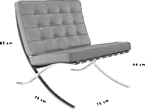 Buy Premium Barcelona Chair in Dark Grey - Luxury Modern Seating | Best Prices